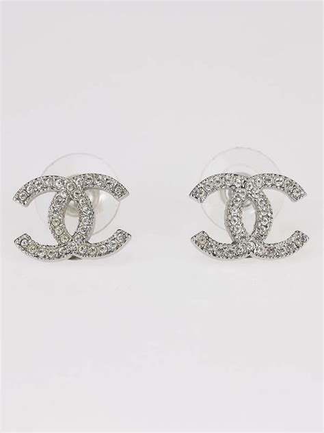 real chanel stud earrings price|Chanel swarovski earrings.